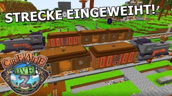 Die richtigen ZÜGE fahren! Großer Moment & 100% keine Fehler mehr! - Minecraft Create Live 2 #40