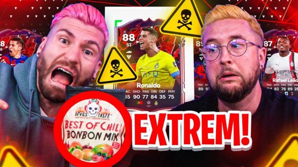 Wer muss SCHÄRFSTE BONBONS der WELT ESSEN 🍬🥵 TrailBlazer DRAFT BATTLE 🔥 EA FC 24