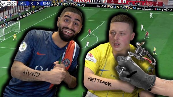 EA FC 24 MATCH endet GEFÄHRLICH + VERLIERER MACHT TATTOO | Jordan & Semih