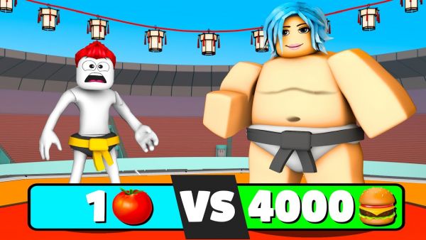 WIR ESSEN UNENDLICH im SUMO SIMULATOR in Roblox