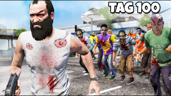 ich überlebe 100 TAGE in einer ZOMBIE Apokalypse.. GTA 5