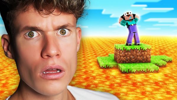 Minecraft, aber Wasser = LAVA
