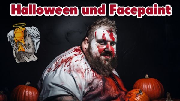 Halloween, Facepaint und Spiderman mit 5 FPS
