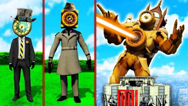 GTA 5 - CLOCKMAN zu GOTT CLOCKMAN upgraden!🕒