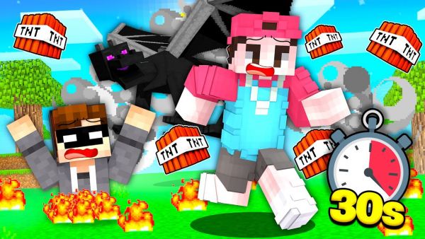 Alle 30 SEKUNDEN passiert CHAOS in Minecraft! mit iCrimax