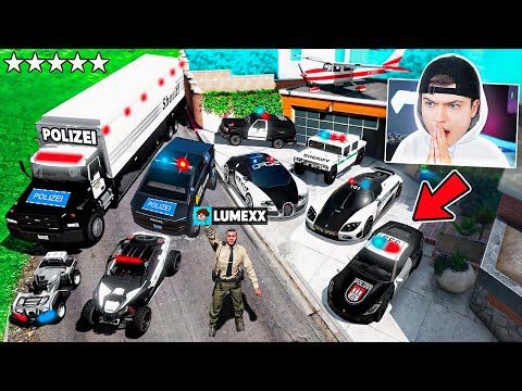 Alle POLIZEI AUTOS KLAUEN in GTA 5!