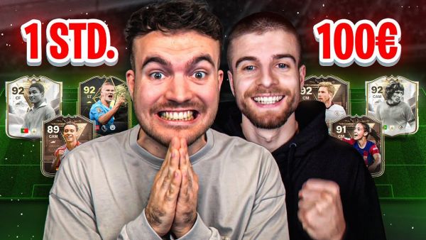 NEUER ACCOUNT! WER erreicht MEHR in 1 STUNDE mit 100€ in EA FC 24 🔥🤯 (ACCOUNT BATTLE vs JULIAN 🏆)