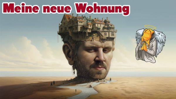 Merlin, Broni, viel Mett und Ofis neue Wohnung