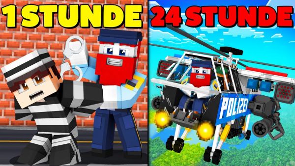 ICH ARBEITE 24h als POLIZEI CHEF in MINECRAFT!