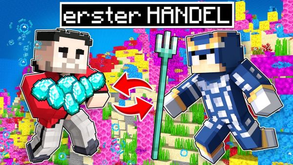 ich werde der REICHESTE SPIELER - Dreizack Handel auf der Youtuber Insel