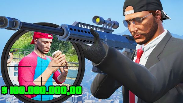ich verdiene $ 100.000.000,00 in GTA 5 als HITMAN!