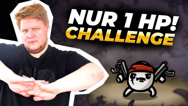 1 HP Challenge mit NEUEM CHAR?! | Brotato