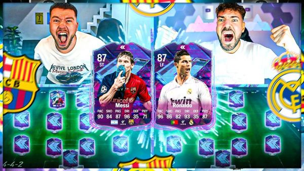 MESSI vs RONALDO FLASHBACK SBB 🔥🔥 EA FC 24 Squad Builder Battle 😱 Wakez vs Proowne