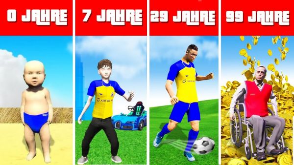 100 JAHRE als CRISTIANO RONALDO überleben in GTA 5 RP!