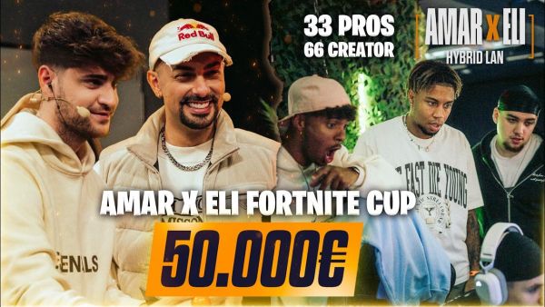 50.000€ AMAR x ELI CUP! 99 CREATOR & PROS HYBRID LAN | Tag 1