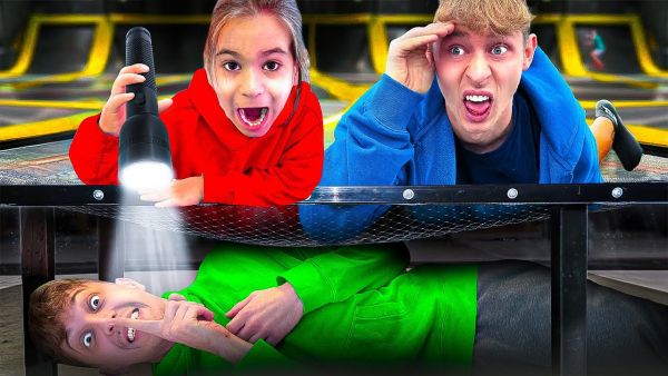 Ich BETRÜGE in 10.000€ TRAMPOLIN PARK Hide and Seek! 😱