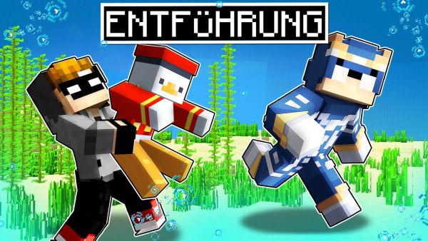WASSERKRIEGER ENTFÜHREN ALPHA CLAN MITGLIED  auf Youtuber Insel Minecraft
