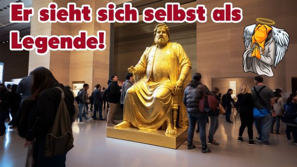Er sieht sich selbst als Legende...