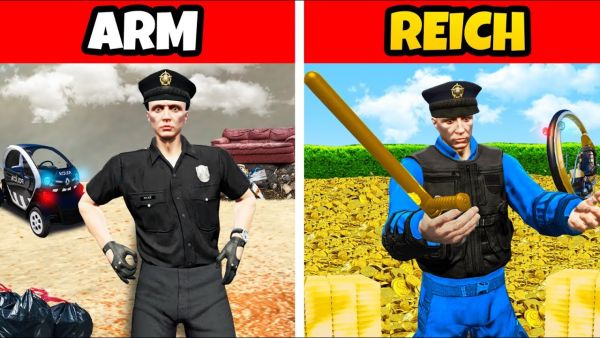 ARME POLIZEI zu MILLIONÄR POLIZEI in GTA 5!