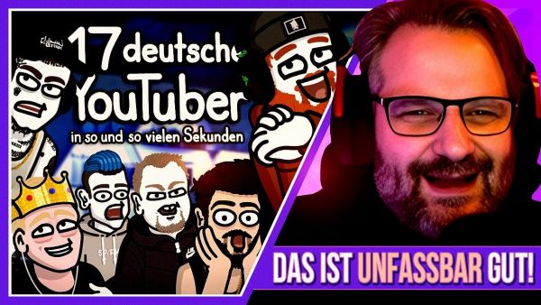 17 deutsche YouTuber in so und so vielen Sekunden - Gronkh Reaction