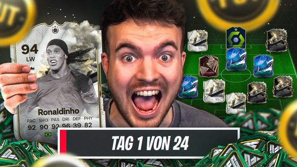 WAS ERREICHT man mit €€€ in 24 TAGEN EA FC 24? TAG 1 🤑​💸🧪 (Experiment)