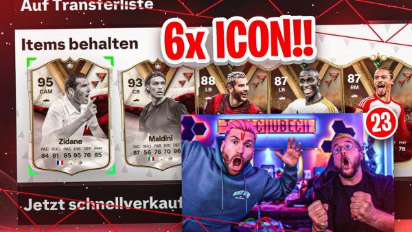 VVVV!! 6x ULTIMATE DYNASTIE ICON GEZOGEN 😍😱 V in den CHAT …. 😂 EA FC 24