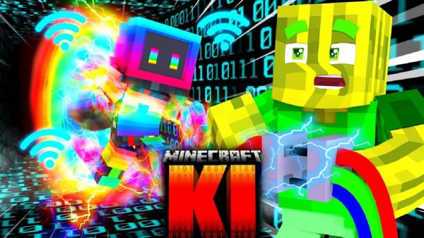 ICH SCHLIEßE... MEINE "KI"... AN's INTERNET AN?! (Minecraft KI)