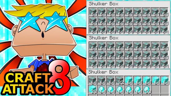 DIA Erze geduped? Der Dia Grind eskaliert :D! - Minecraft Craft Attack 8 #85