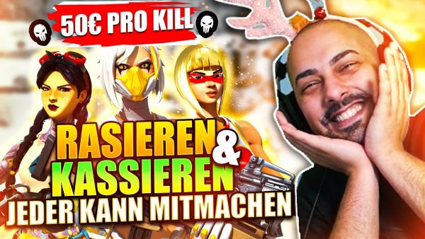 🏆🔥 Wir suchen die NEUE FORTNITE LEGENDE *Jeder kann MITMACHEN* | Rasieren & Kassieren 50€ pro KILL