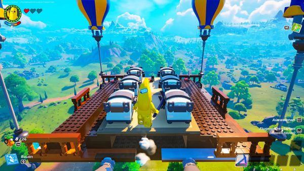 ich BAUE eine FLIEGENDE SKYBASE in Fortnite Lego!