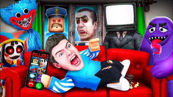 ALLE MONSTER um 3 UHR NACHTS ANRUFEN! (Skibidi, Grimace, Pomni & mehr) in Roblox