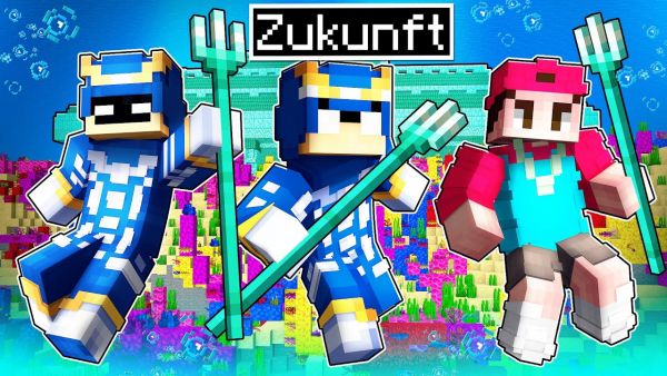 Die Zukunft der Wasserkrieger ... Youtuber Insel Minecraft