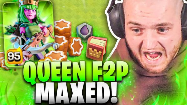 🔥😨FREE Lebkuchen FÜR ALLE! - QUEEN Rathaus 16 MAXED auf LEVEL 95! - Clash of Clans F2Pass Projekt!