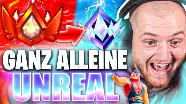 😱🥵SOLO in CHAMPION LOBBYS! - Road to UNREAL ganz ALLEINE OHNE PROFIS in Fortnite