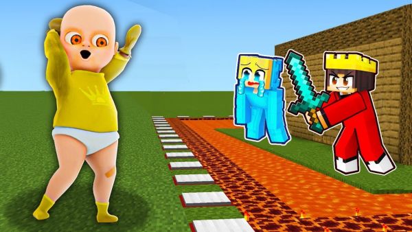 BABY IN YELLOW VS SICHERSTES HAUS! - Minecraft