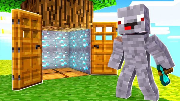 NOOB GEHEIME BAUM VERSTECK VS HACKER GEHEIME BAUM VERSTECK in Minecraft !