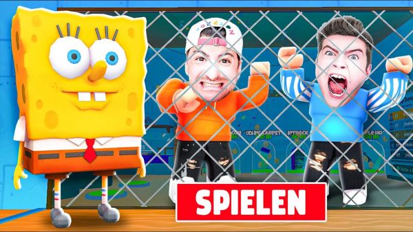 WER Bricht SCHNELLER aus dem SPONGEBOB GEFÄNGNIS Aus !? (Roblox)