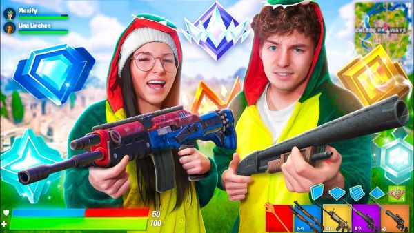 Mexifys KLEINE SCHWESTER spielt FORTNITE RANKED zum ERSTEN MAL! 😳😂