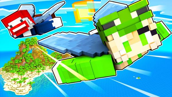 meine 1. ELYTRA auf der YOUTUBER INSEL GEFUNDEN!