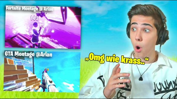 Arian REAGIERT auf Fortnite MONTAGEN von ZUSCHAUERN! (sehr überraschend..) #4