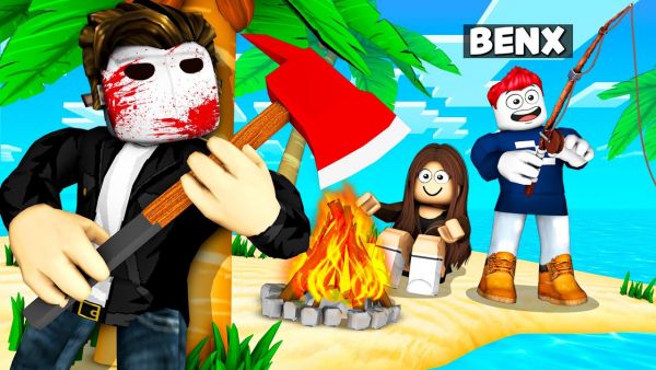 24h mit dem KILLER auf der INSEL! (Roblox)