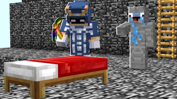 VERLIEREN = WASSERKRIEGER BEITRETEN 😢 Minecraft LUCKY BLOCK BEDWARS