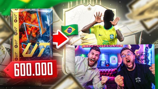 UFF!! 600k PACK GÖNNT wieder HEFTIGE ICON 🇧🇷😱 Unverschämtes PACK LUCK 😍 EA FC 24