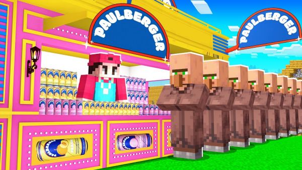 Ich ERÖFFNE einen PAULBERGER LIMO LADEN in Minecraft!