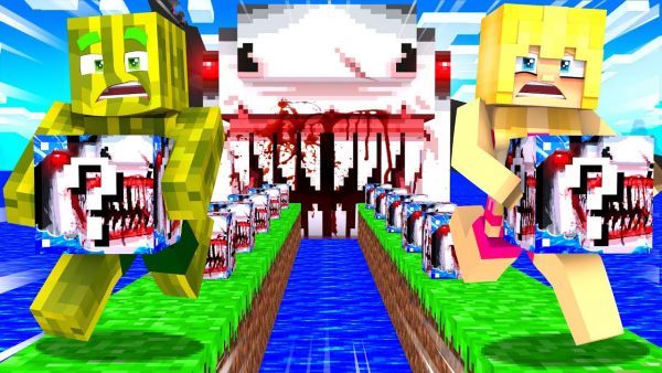MINECRAFT, ABER mit MEGALODON LUCKY BLOCK?!