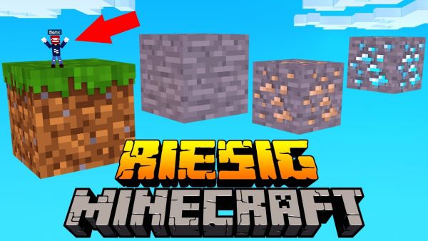 JEDER BLOCK IST RIESIG in Minecraft